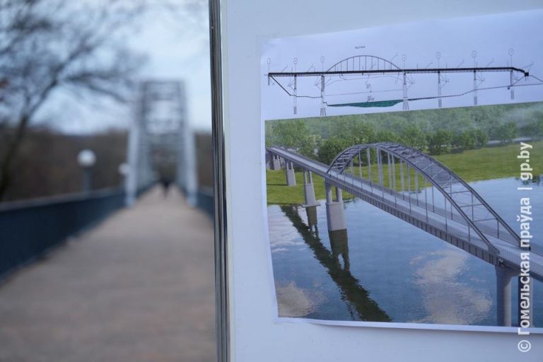 Мост через реку Сож в Гомеле закрывается для пешеходов 2 июня