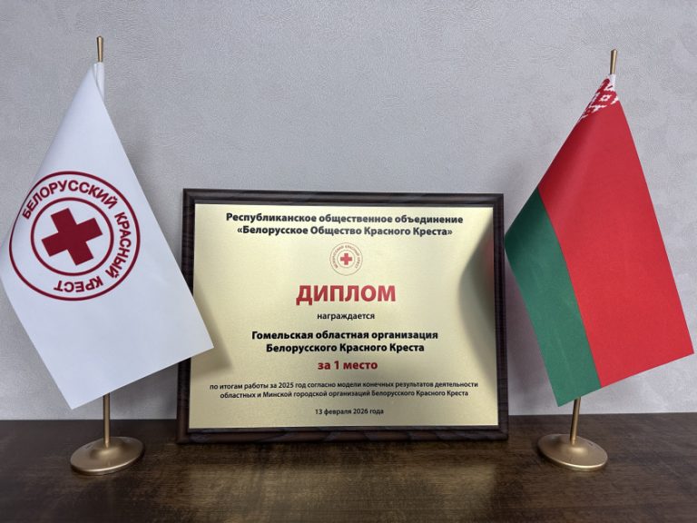 Областная организация Белорусского Красного Креста признана лучшей в стране